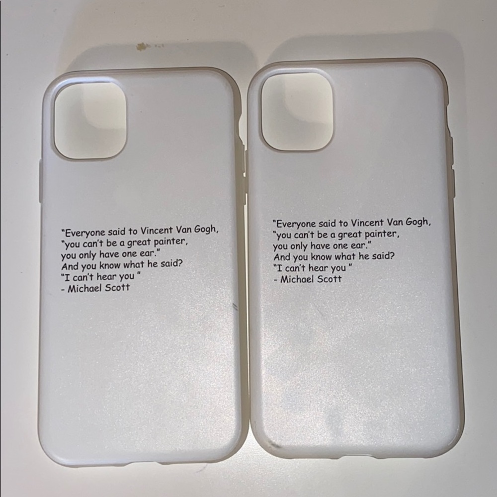 custom “THE OFFICE” michael scott quote phone case